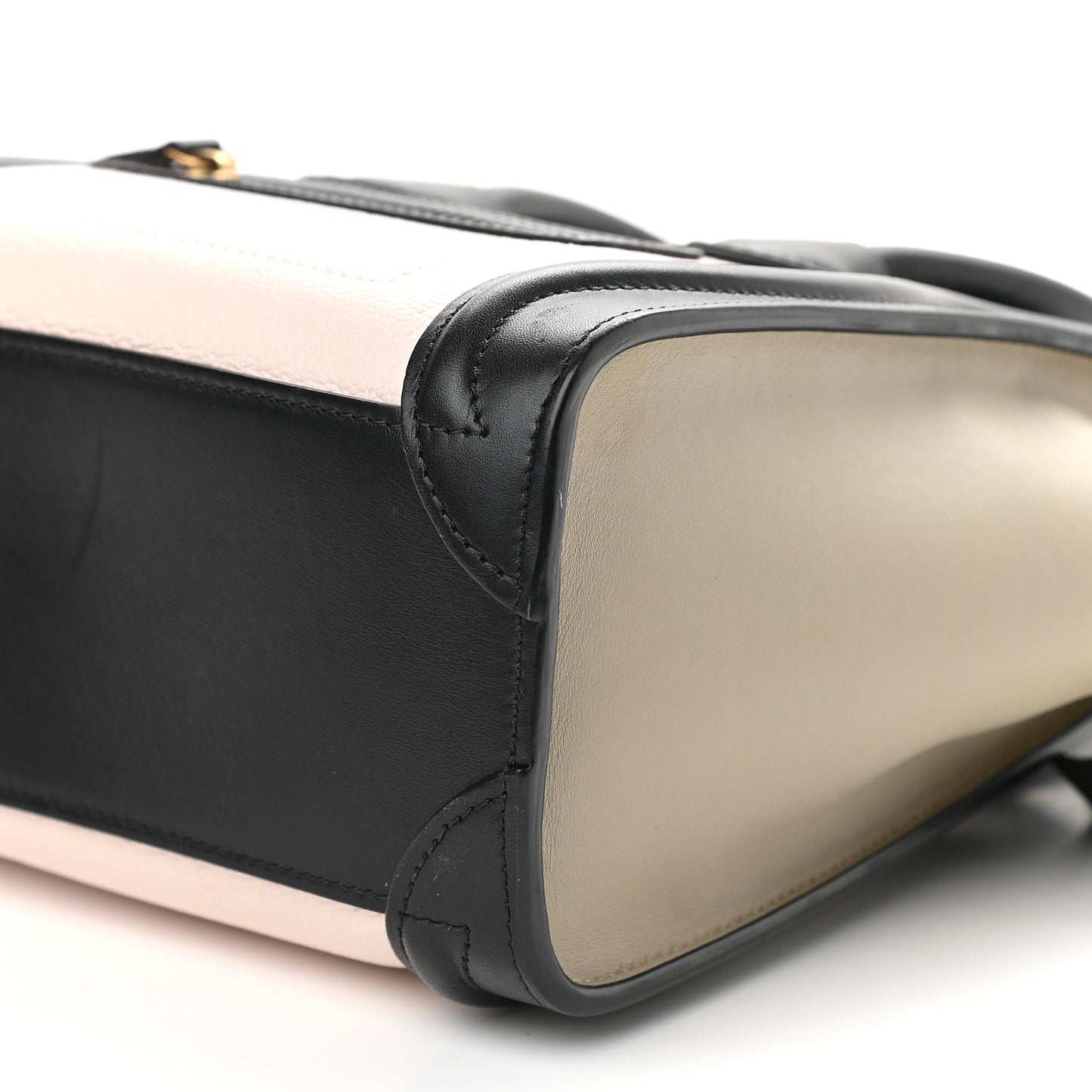 Smooth Drummed Calfskin Nano Tri-Color Luggage Light Rose