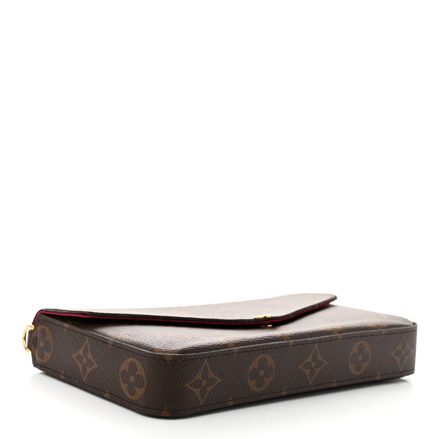 Louis Vuitton Monogram Pochette Felicie Chain Wallet Fuchsia 6 of 14