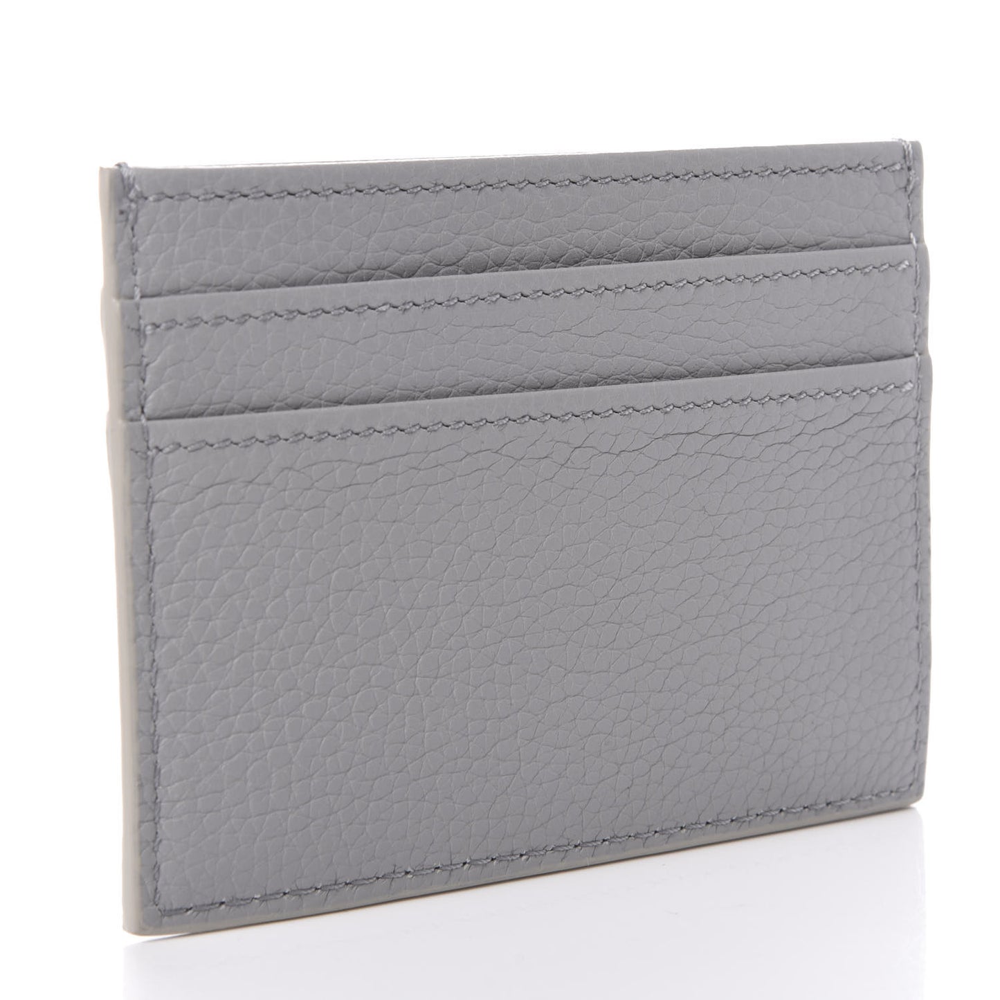 X AIR JORDAN Grained Calfskin Card Holder Grey