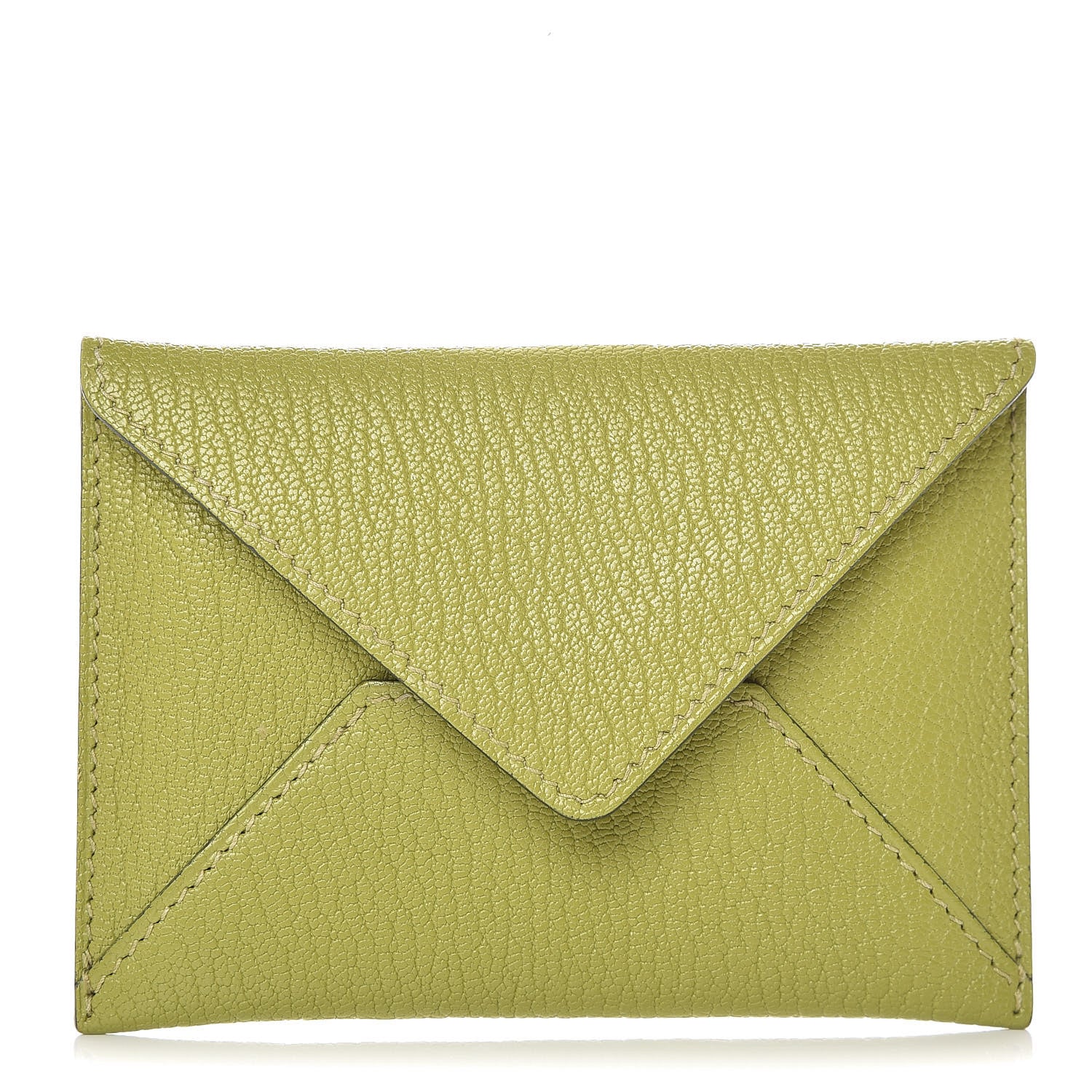 Hermes Chevre Mysore Envelope Wallet Vert Anis 1 of 8