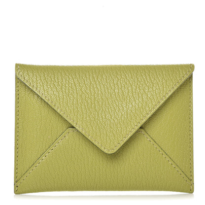 Hermes Chevre Mysore Envelope Wallet Vert Anis 1 of 8