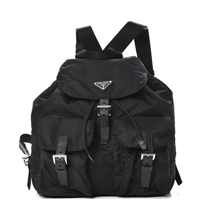 Prada Tessuto Nylon Vela Saffiano Large Backpack Black 1 of 10