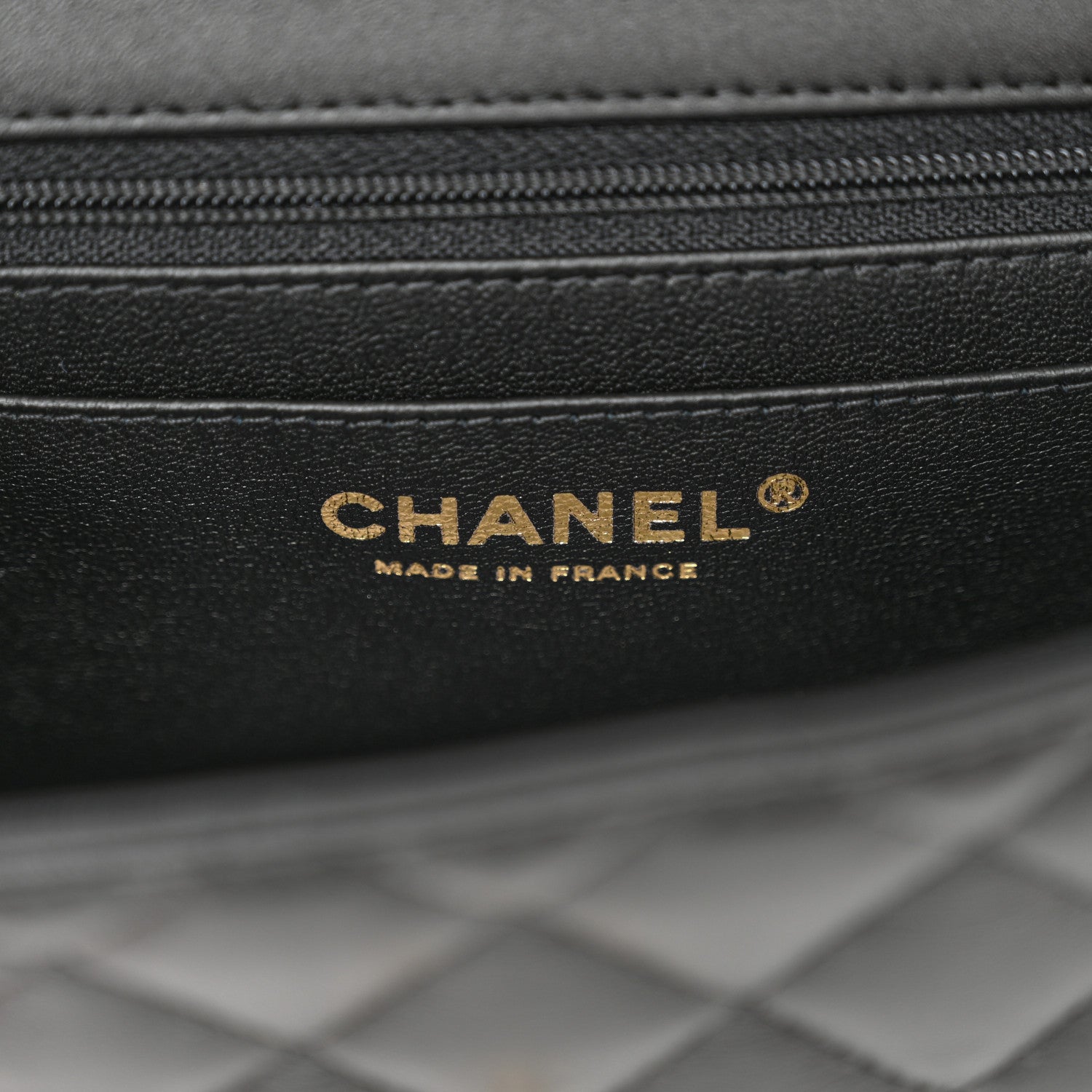 Chanel Lambskin Quilted Mini Top Handle Rectangular Flap Black 6 of 11