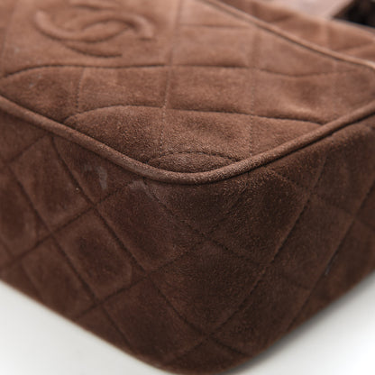 Chanel Suede Quilted Tassel CC Camera Case Brown 11 of 15
