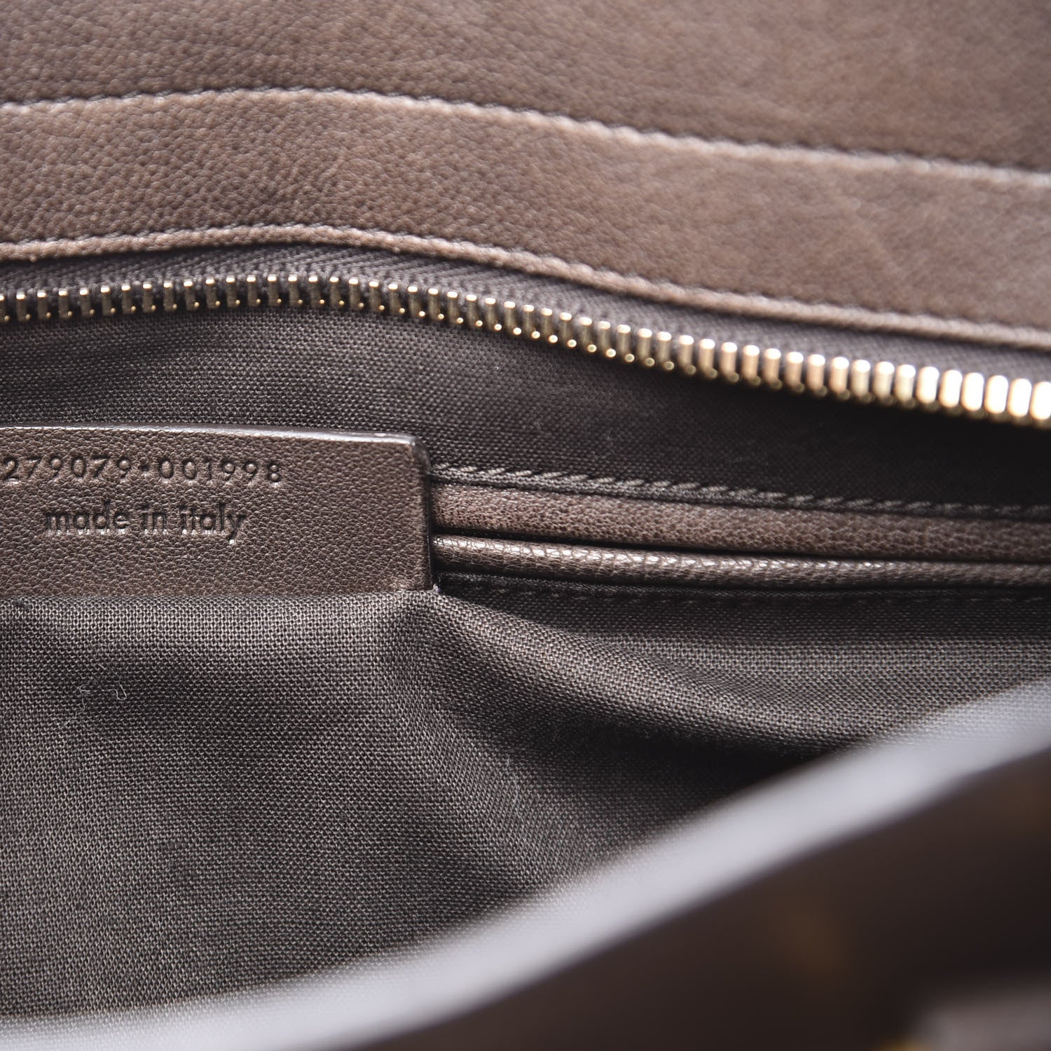 Saint Laurent Calfskin Medium Cabas ChYc Dark Brown 8 of 9