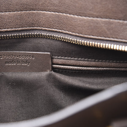 Saint Laurent Calfskin Medium Cabas ChYc Dark Brown 8 of 9