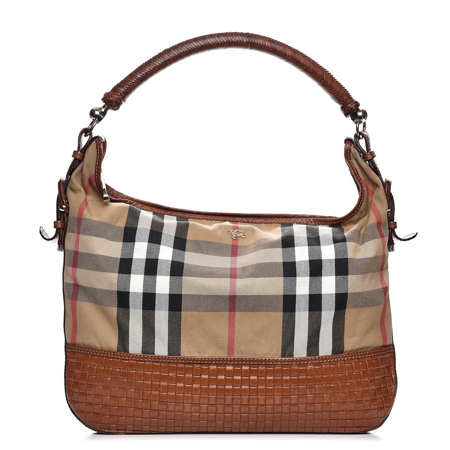 Canvas House Check Woven Hobo Brown