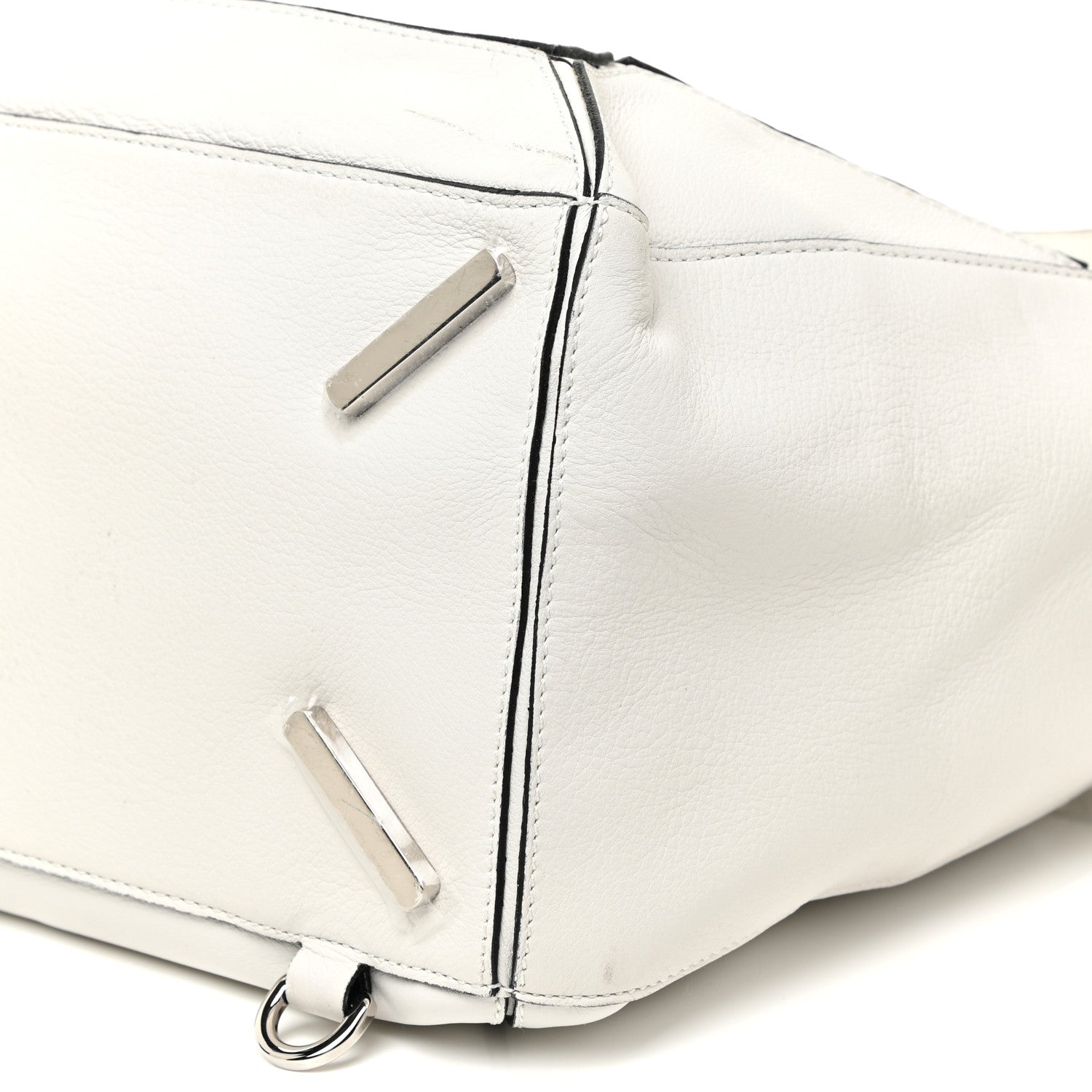 Loewe Calfskin Medium Puzzle Bag White 6 of 19
