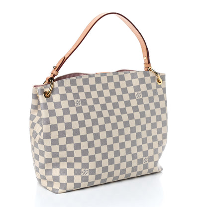 Louis Vuitton Damier Azur Graceful PM Rose Ballerine 3 of 10