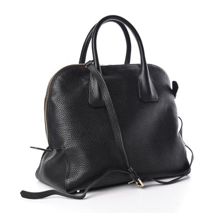 Burberry London Grainy Calfskin Medium Greenwood Bowling Bag Black 3 of 10