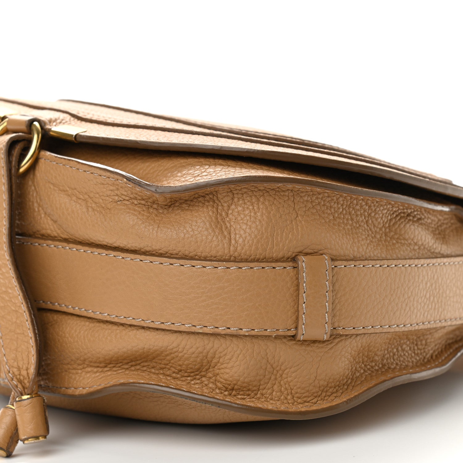 Chloe Calfskin Medium Marcie Round Crossbody Bag Milky Coffee 9 of 16