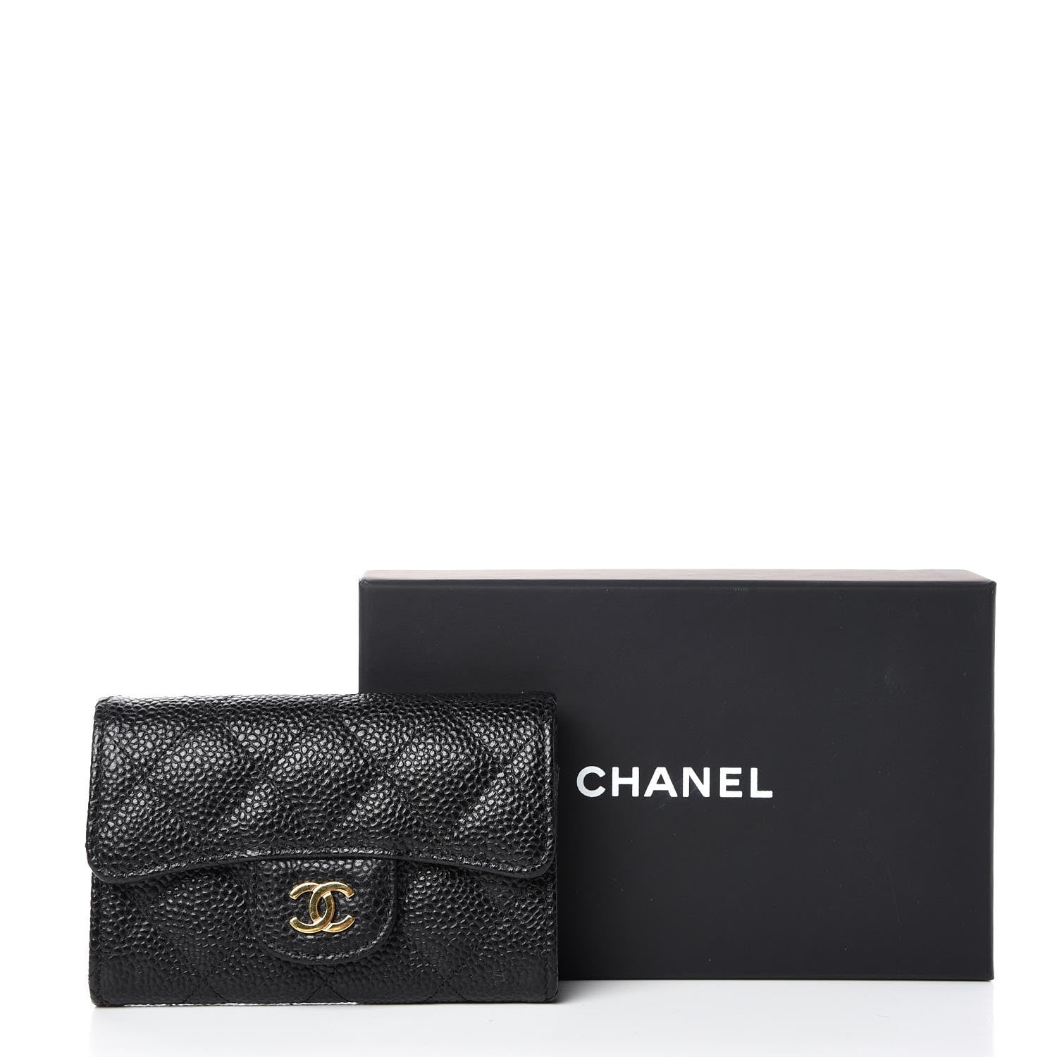 Chanel Caviar Quilted Flap Card Holder Black 11 of 11