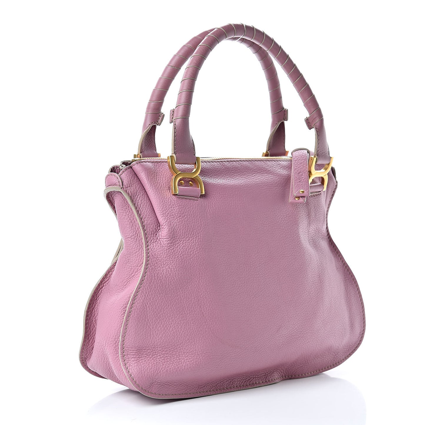 Calfskin Medium Marcie Satchel Velvet Mauve