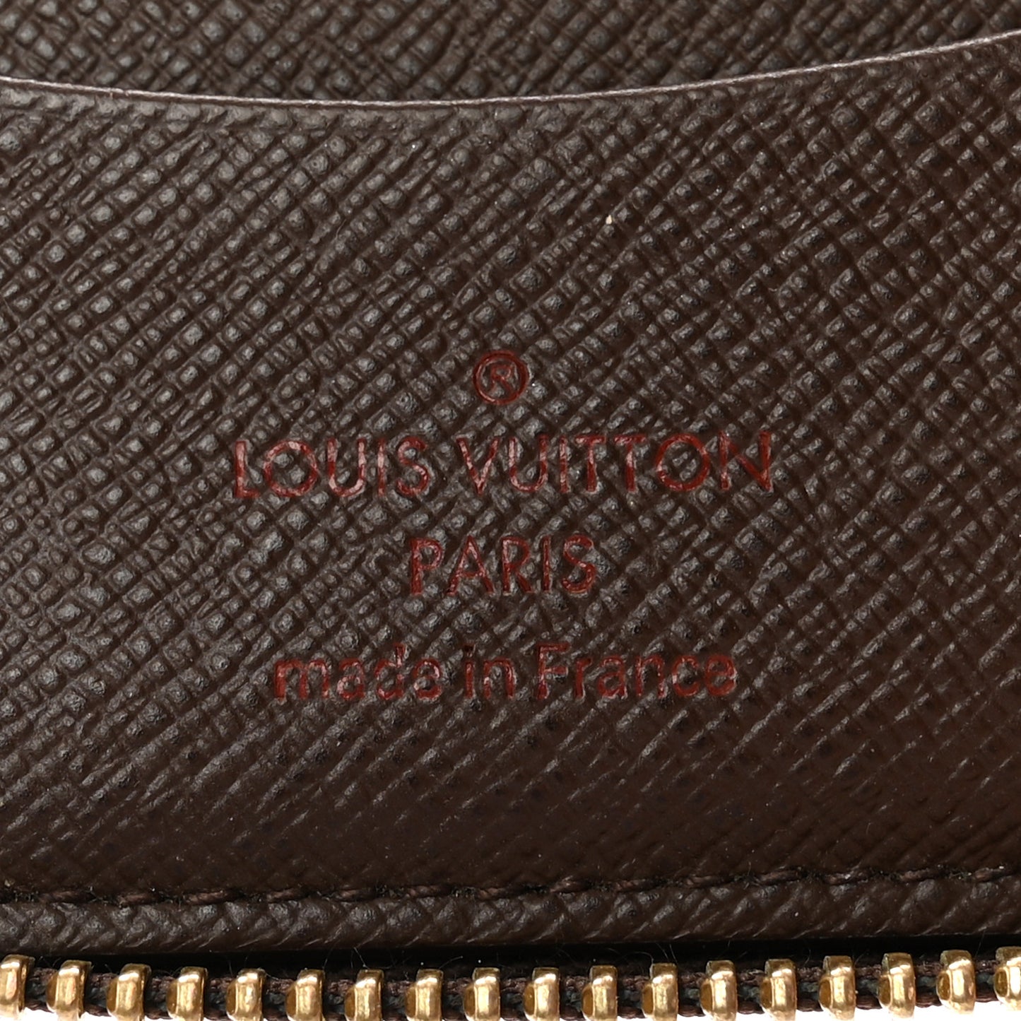 LOUIS VUITTON Damier Ebene Zippy Compact Wallet