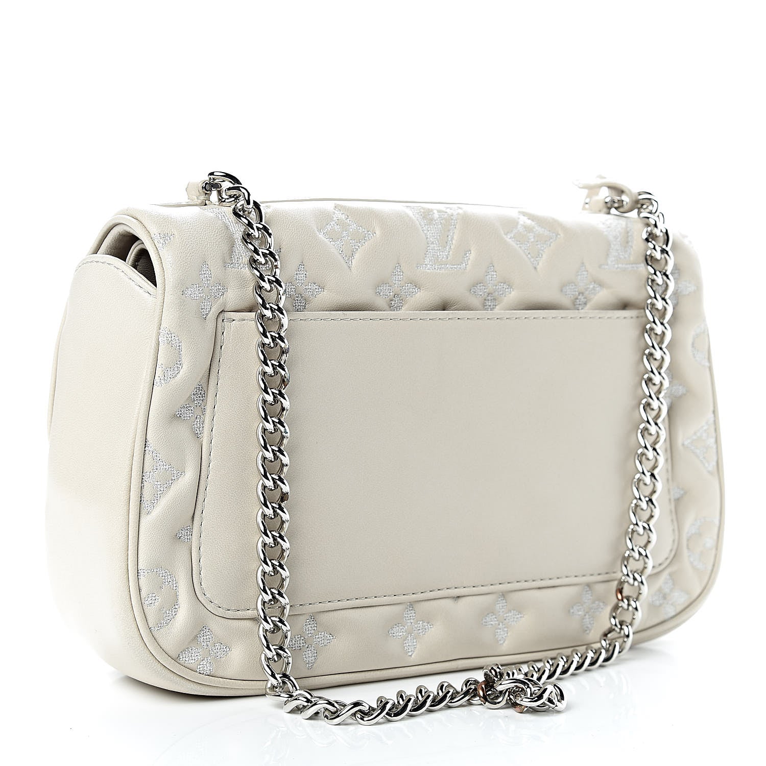 Louis Vuitton Lambskin Mama Broderie Pochette Ivory 3 of 14