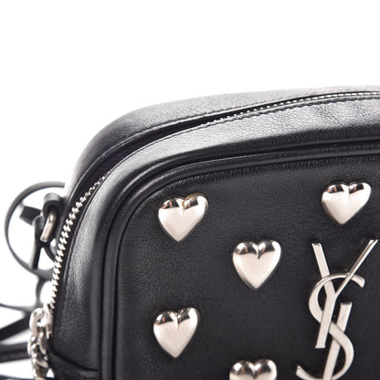 Saint Laurent Nappa Studded Monogram Heart Blogger Bag Black 8 of 9