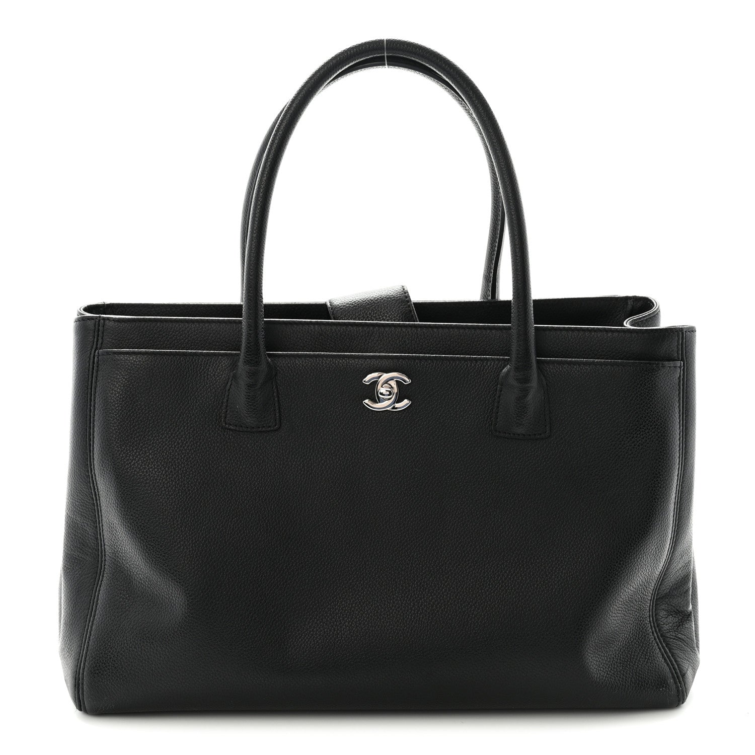 Chanel Calfskin Cerf Executive Shopper Tote Black 1 of 10