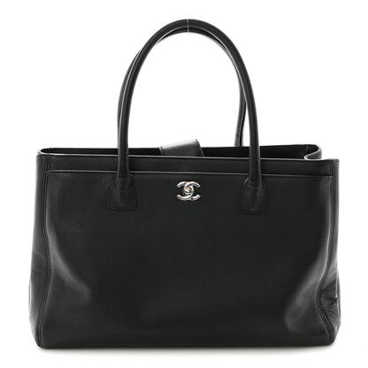 Chanel Calfskin Cerf Executive Shopper Tote Black 1 of 10