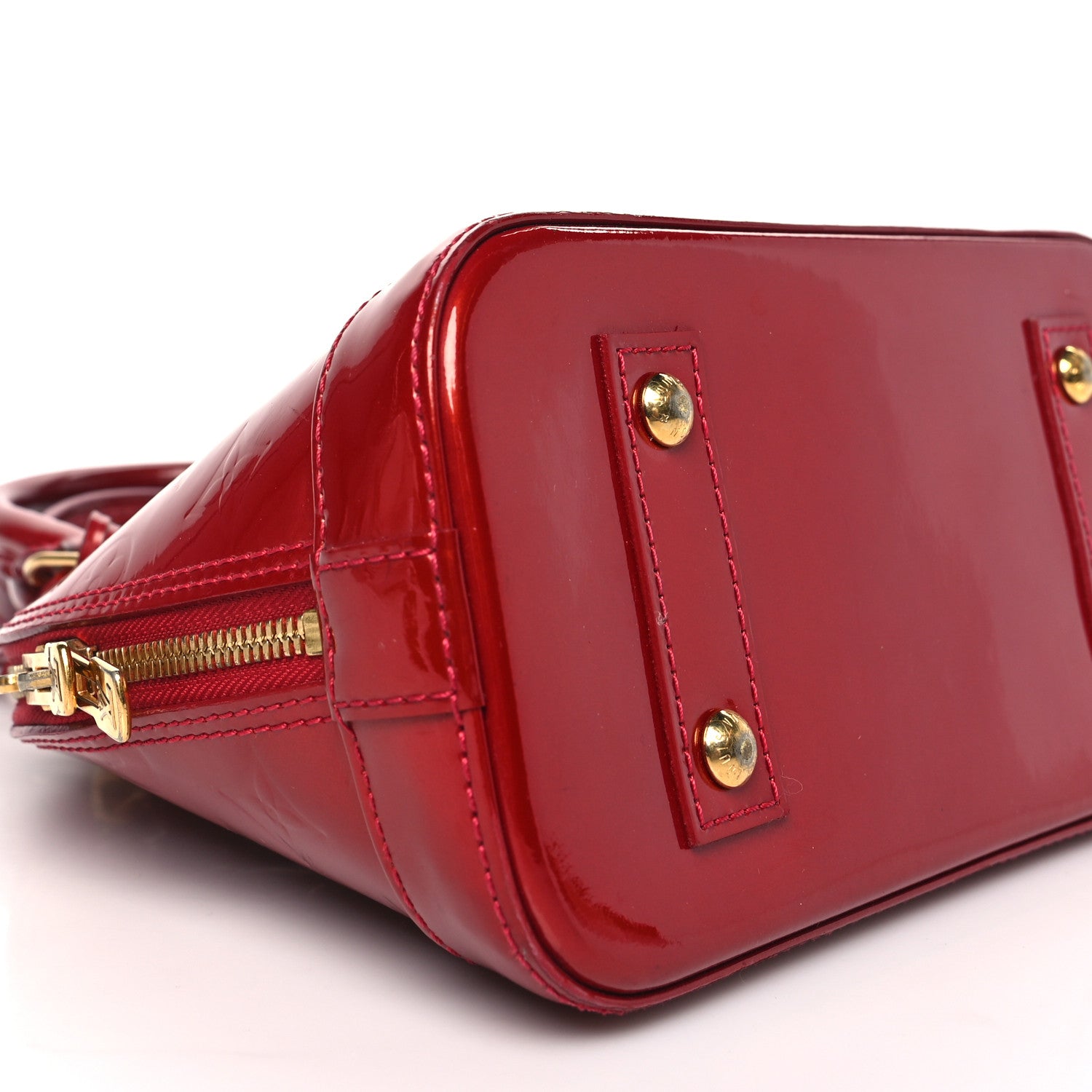 Louis Vuitton Vernis Alma BB Pomme D'Amour 8 of 11