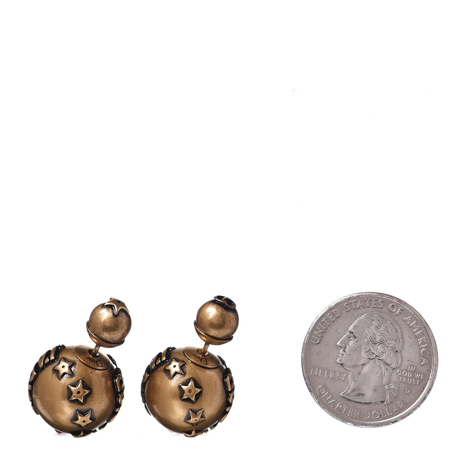 Christian Dior Metal J'Adior Mise En Dior Tribal Earrings Gold 2 of 4