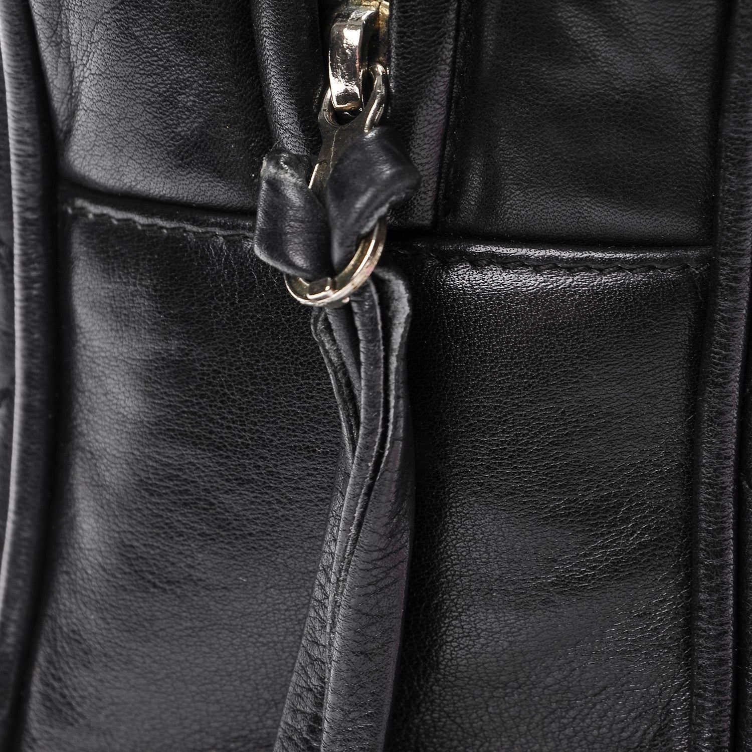 Chanel Lambskin Quilted Shoulder Bag Black 8 of 8