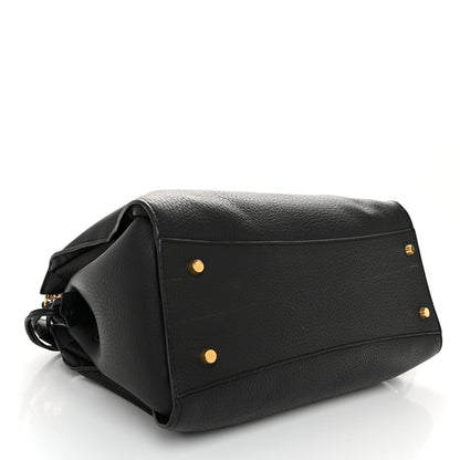 Mulberry Heavy Grain Iris Tote Black 4 of 10