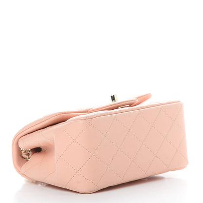 Chanel Lambskin Quilted Mini Square Flap Light Pink 4 of 10