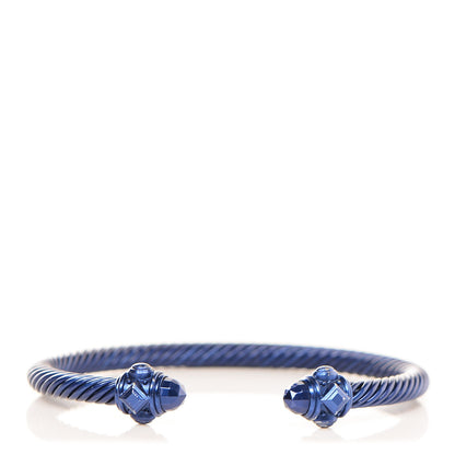 David Yurman Aluminum 5mm Renaissance Bracelet Blue 1 of 5