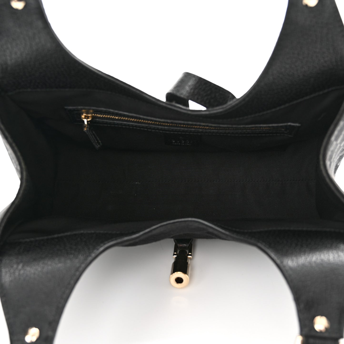 Monogram Calfskin Large Bardot Tote Black