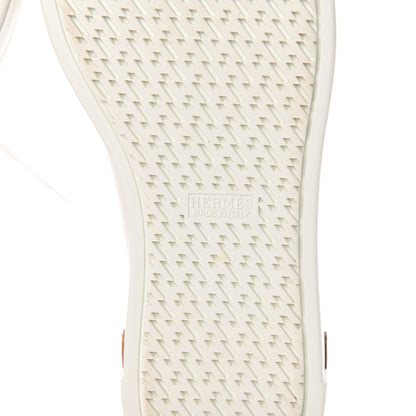 Hermes Calfskin Polo Sneakers 38 White 7 of 9