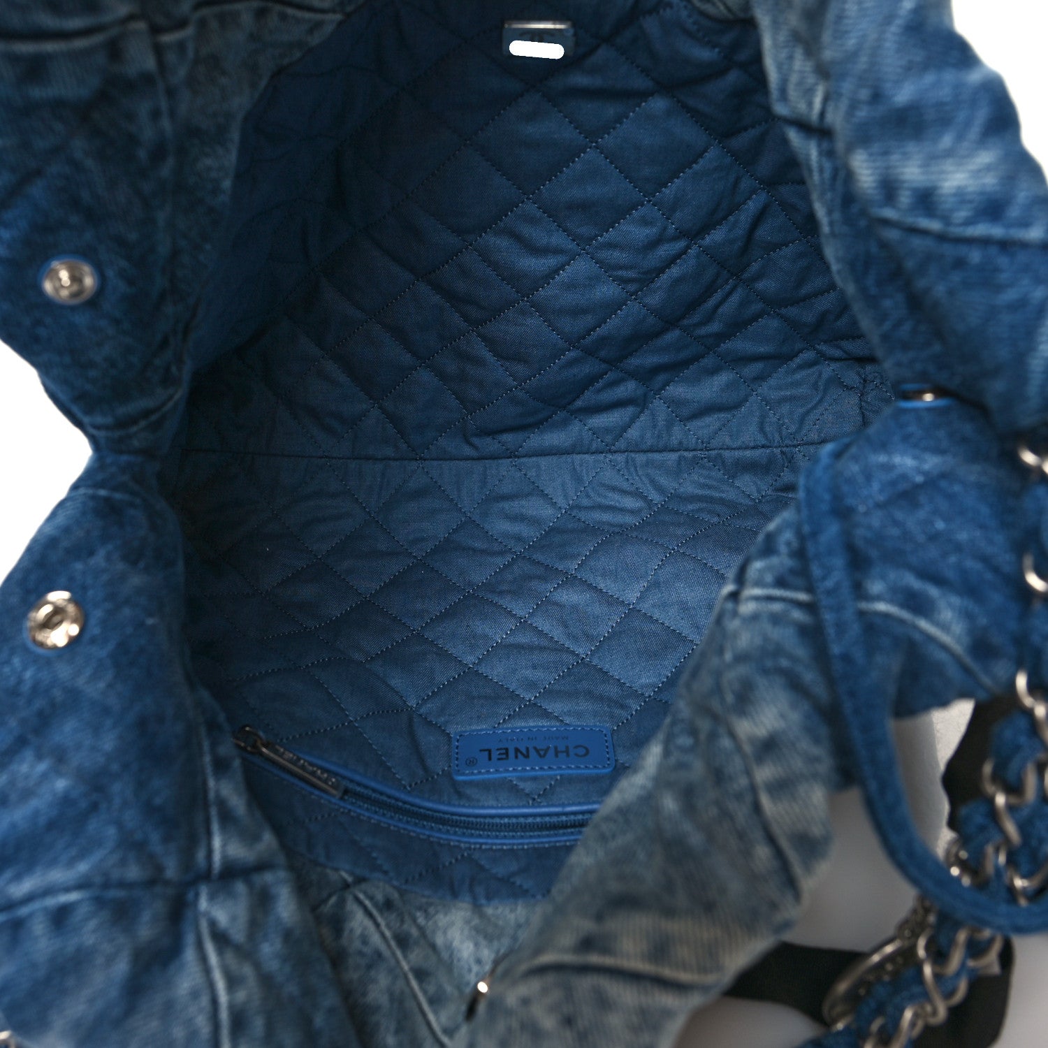 Chanel Denim Quilted Small Chanel 22 Blue 6 of 13