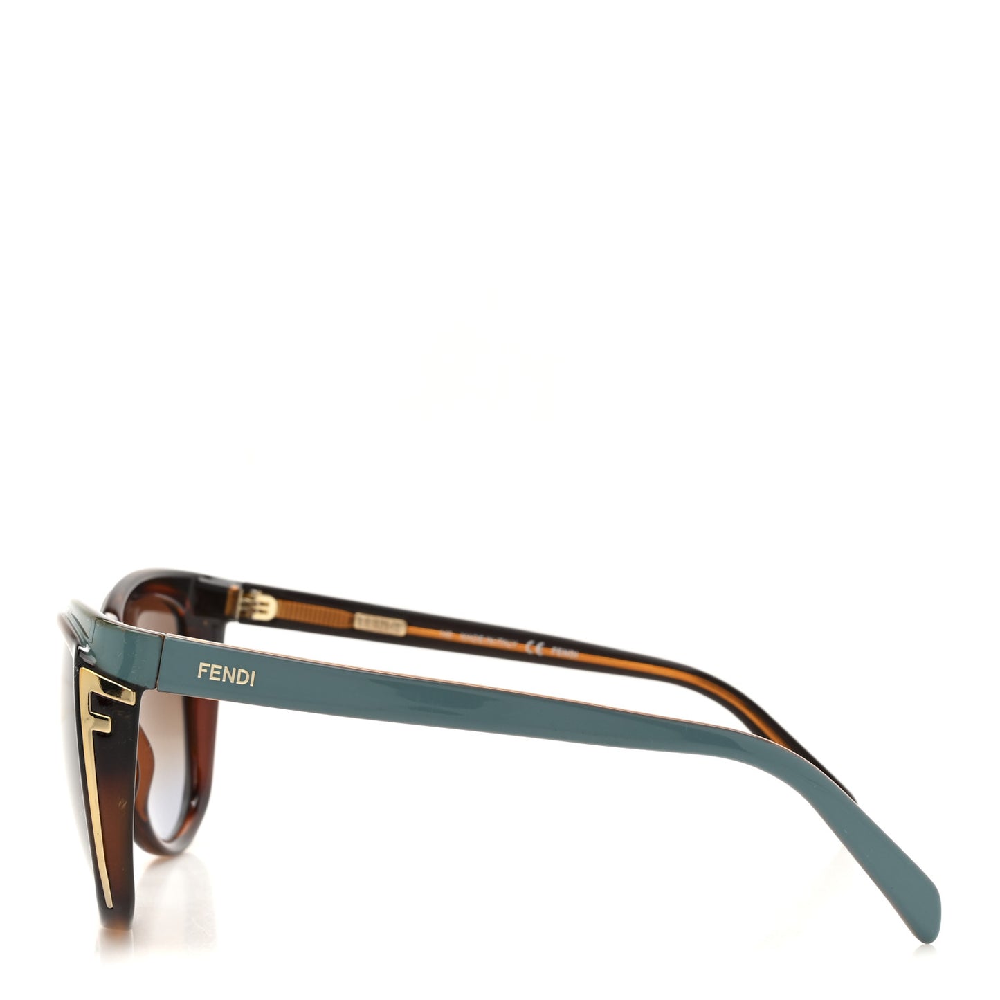 Acetate Cat Eye Sunglasses FS5283 Turquoise Brown