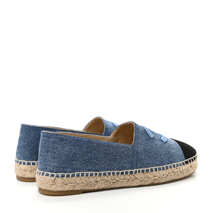 Chanel Denim CC Espadrilles 41 Blue Black 4 of 11