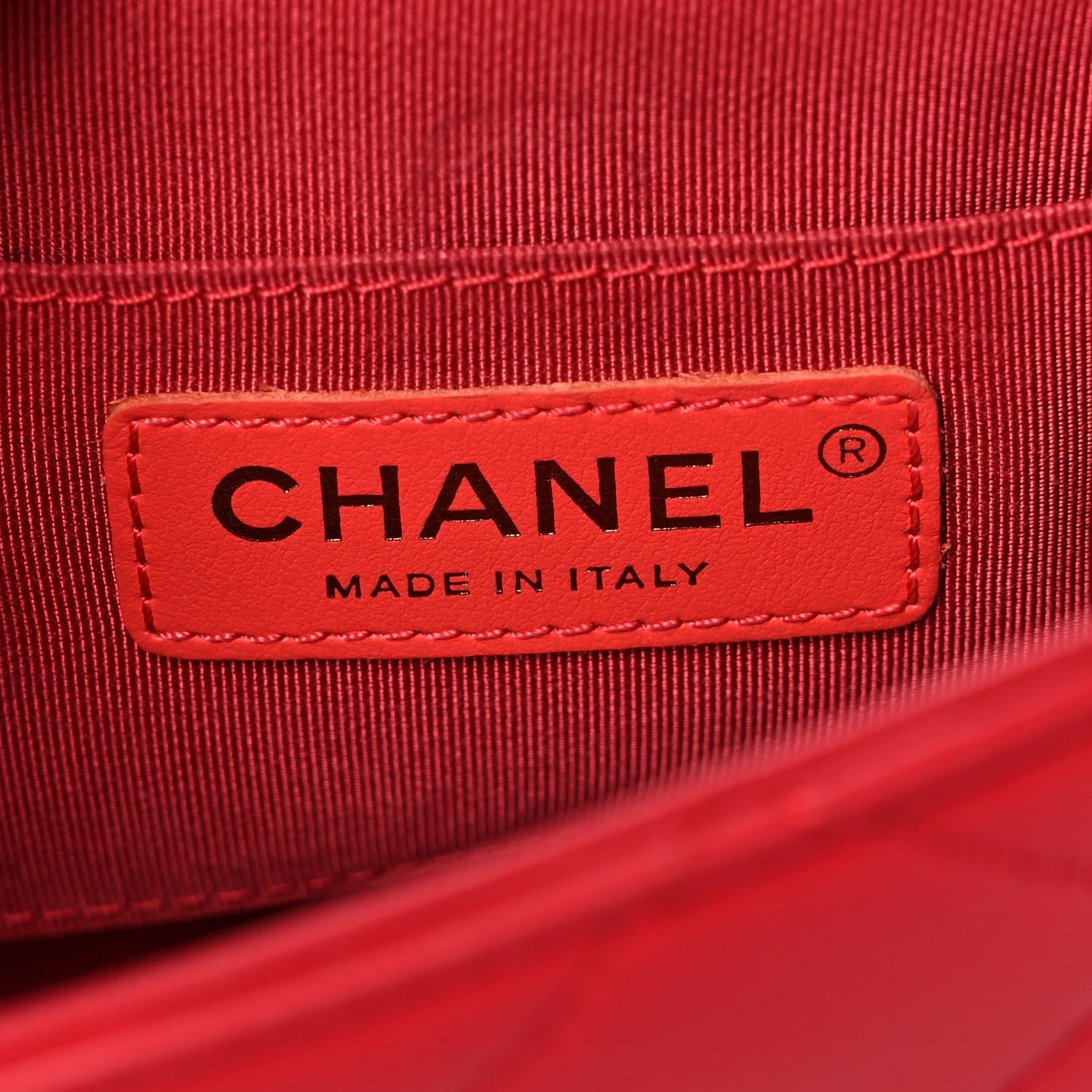 Lambskin Quilted Small In The Loop Handle Flap Bag Red