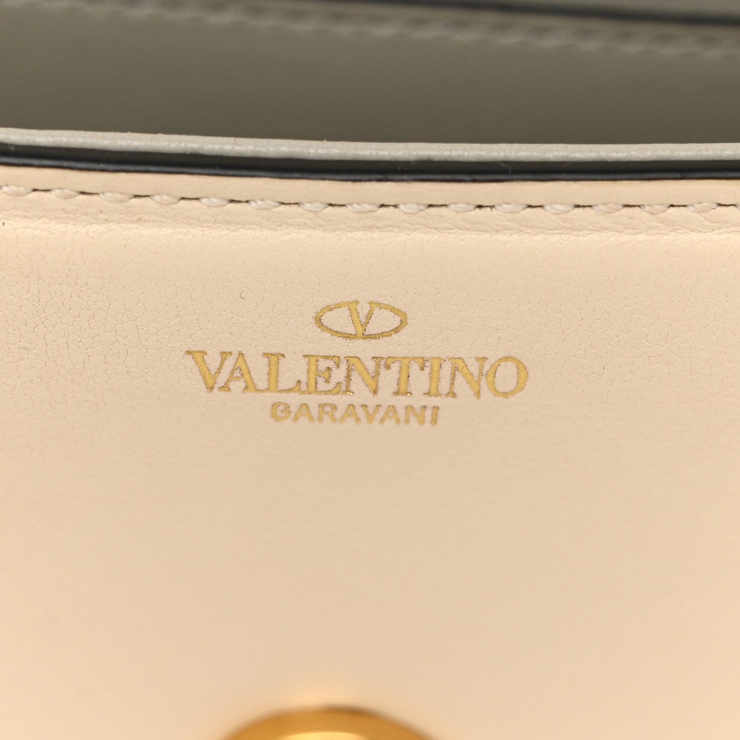 Valentino Garavani Calfskin Vlogo Small Loco Shoulder Bag Light Ivory 6 of 9