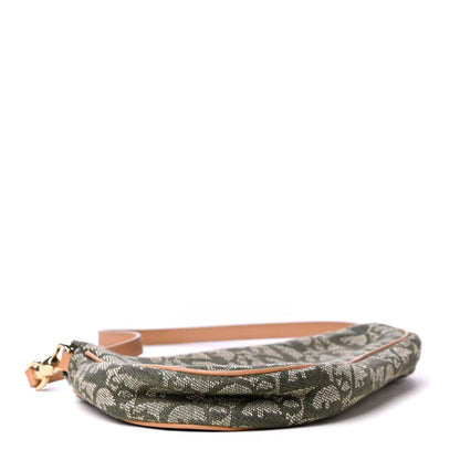 Christian Dior Monogram Mini Saddle Pochette Green 3 of 4