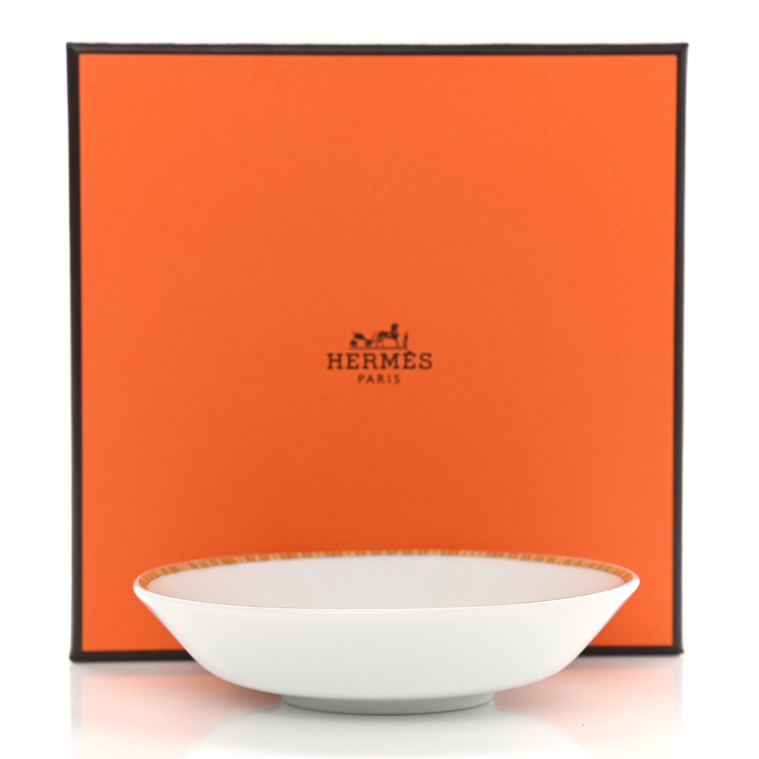 Hermes Porcelain Mosaique au 24 Soy Dish 6 of 6