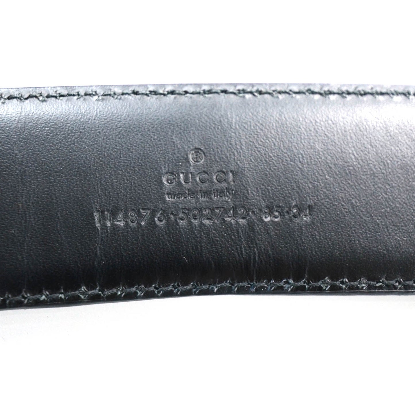 Guccissima GG Belt 85 34 Black