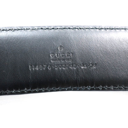 Gucci Guccissima GG Belt 85 34 Black 3 of 5