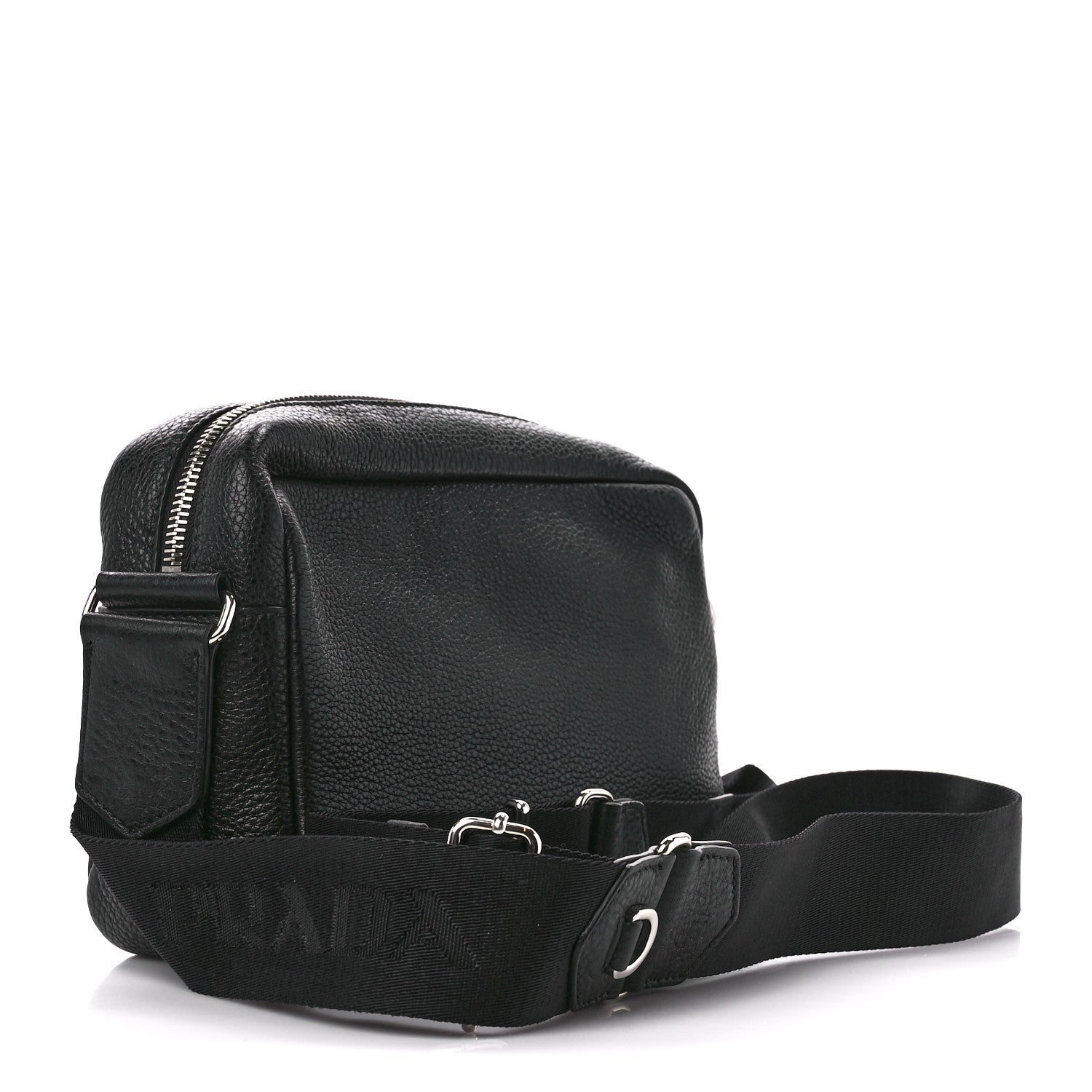 Prada Vitello Daino Camera Crossbody Black 3 of 10