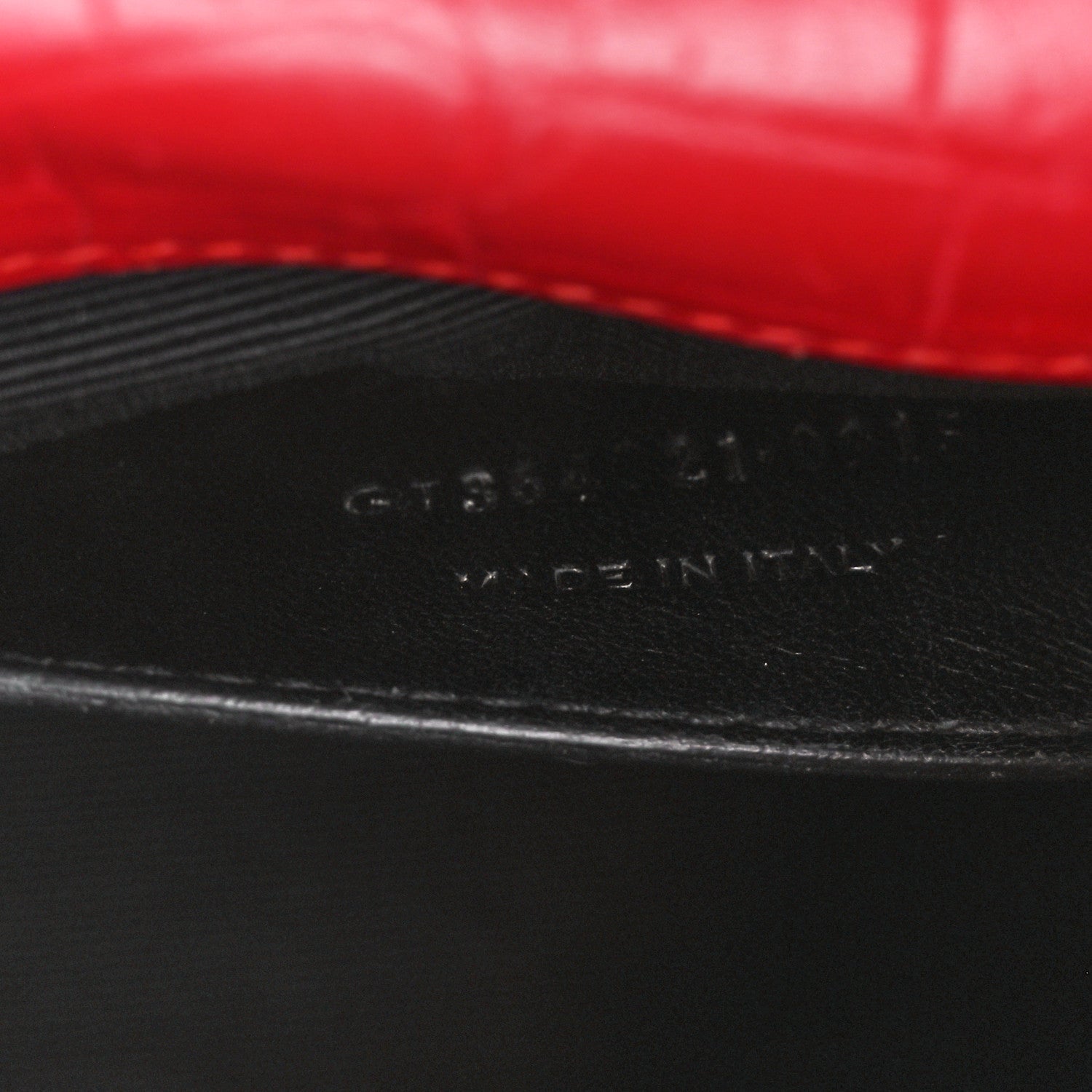 Saint Laurent Calfskin Crocodile Embossed Medium Classic Monogram Kate Tassel Satchel New Red 8 of 11