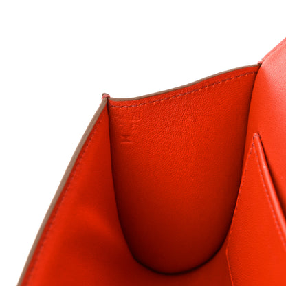 Hermes Tadelakt Egee Clutch Sanguine 7 of 15