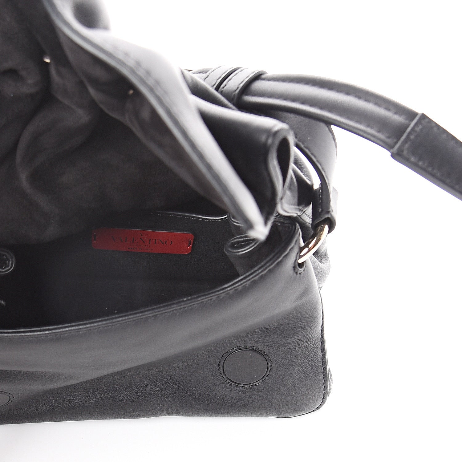 Valentino Garavani Smooth Calfskin Mini Bloomy Crossbody Bag Black 7 of 8