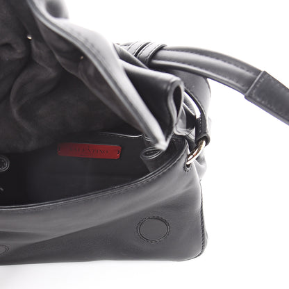 Valentino Garavani Smooth Calfskin Mini Bloomy Crossbody Bag Black 7 of 8