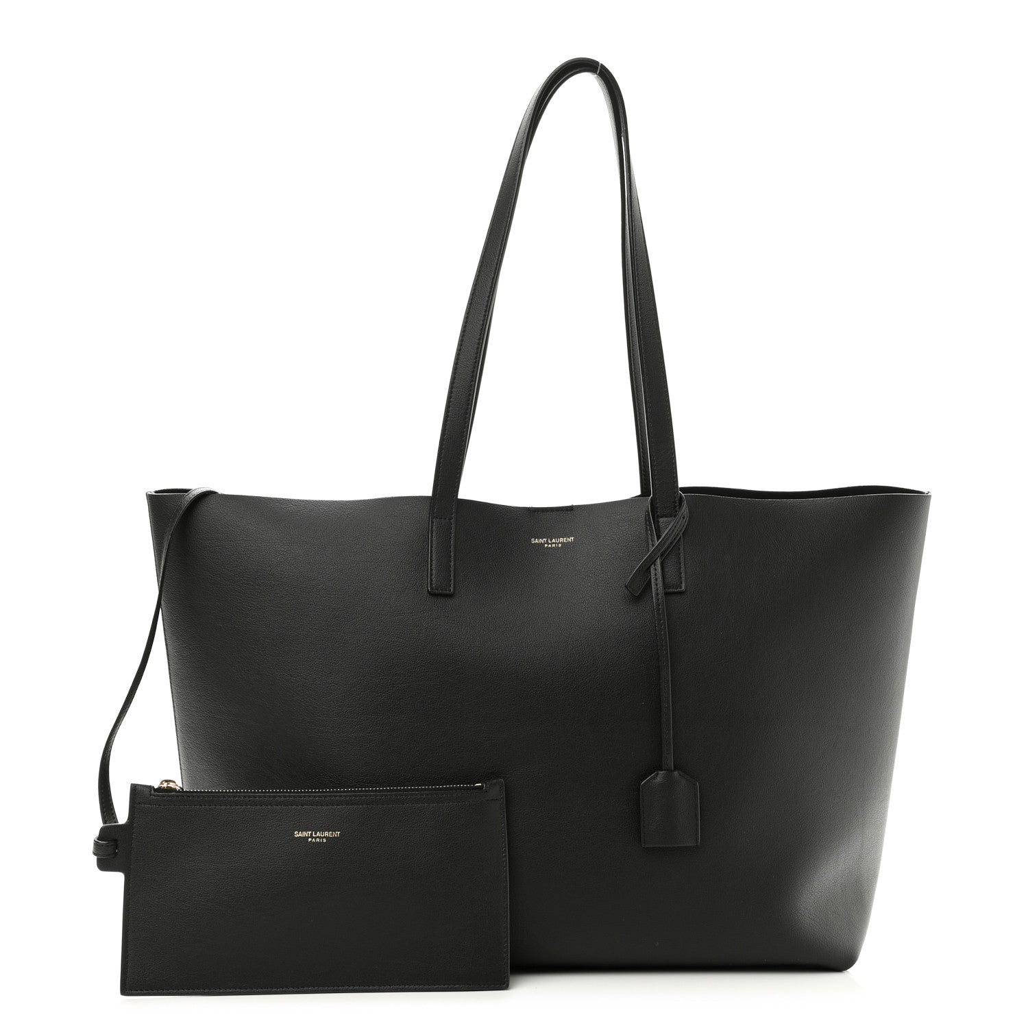 Saint Laurent Calfskin Large Shopping Tote Black 1 of 11