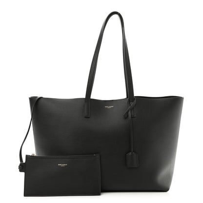 Saint Laurent Calfskin Large Shopping Tote Black 1 of 11