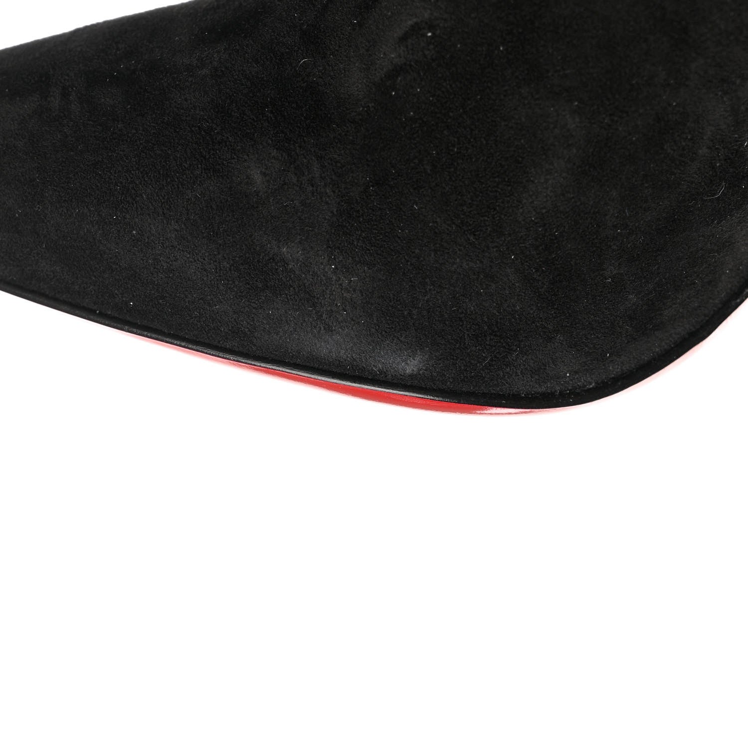Christian Louboutin Suede Lock Kate Botta 100 Knee High Boots 37 Black 11 of 13