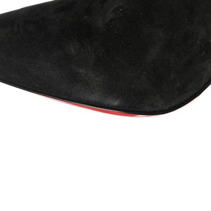 Christian Louboutin Suede Lock Kate Botta 100 Knee High Boots 37 Black 11 of 13