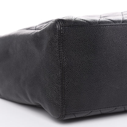 Chanel Caviar Quilted CC Shopping Tote Black 7 of 11