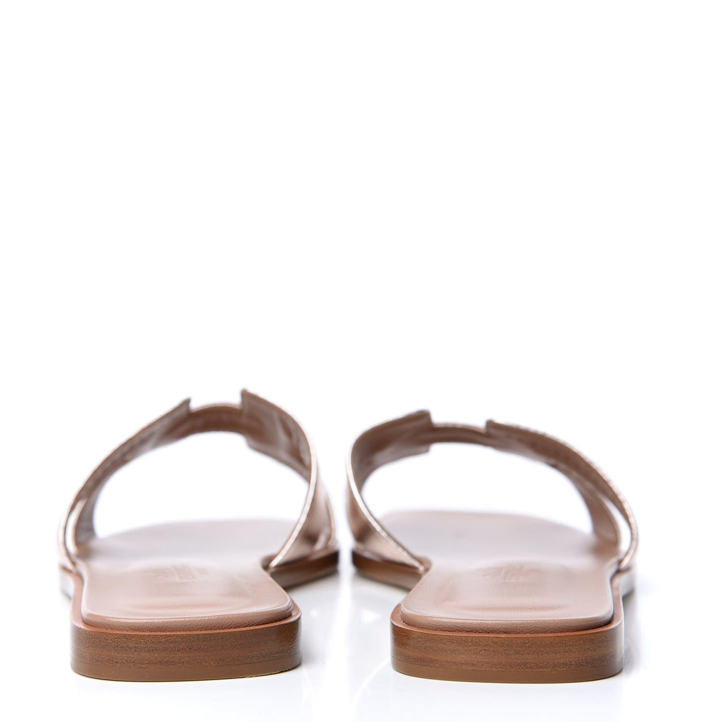 Metallic Nappa Oran Sandals 36.5 Rose Dore